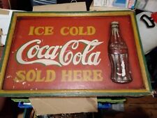 Vintage Wooden Coca-Cola  Sign for sale  Shipping to South Africa