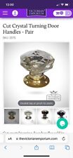 Crystal door knobs for sale  LEICESTER