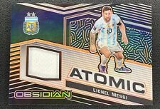 2021-22 Panini obsidiana Lionel Messi material atómico naranja/50 #AM-LEO SSP, usado segunda mano  Embacar hacia Argentina