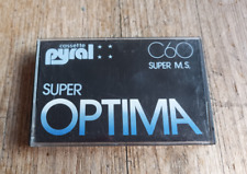 1x PYRAL SUPER OPTIMA C 60 BLANK AUDIO CASSETTE BLANK TAPE USED MADE IN UK for sale  Shipping to South Africa