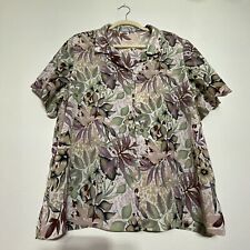 Usado, Camisa feminina vintage Blair floral ponto único sem tamanho etiqueta botão para baixo  comprar usado  Enviando para Brazil