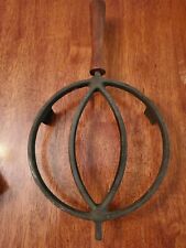 Vintage Laurids Lonborg Denmark Iron & Wood Trivet for sale  Shipping to South Africa