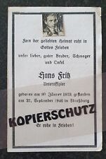 Sterbebild straßburg 1946 gebraucht kaufen  Marktoberdorf