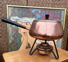 Vintage Copper fondue set Copper Burner With Stand Spring Switzerland for sale  Shipping to South Africa
