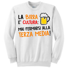 Felpa unisex birra usato  Italia