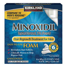 Kirkland Signature Minoxidil 5% espuma tratamento de crescimento para queda de cabelo comprar usado  Enviando para Brazil