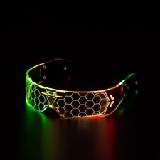 Used, LED Light Up Glasses Futuristic Cyberpunk Glasses for Adults Cosplay for sale  Shipping to South Africa
