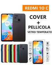 Cover Morbida Custodia Silicone Tpu Opaca pre XIAOMI REDMI 10C+ Vetro Temperato usato  Milano