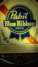 PABST BLUE VINTAGE RIBBON ACRYLIC LIGHTED SIGN ORIGINAL BEER SIGN MAN CAVE BAR for sale  Toledo