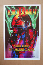 Mortal Kombat 2 Arcade Flyer Video Game promotional poster , used for sale  Augusta