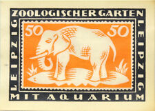 Używany, ZOO w Lipsku - banknot - 50 fenigów 1921 - słoń - prawie czysty -UNC na sprzedaż  PL