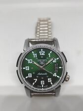 Seiko 5 relógio masculino automático data mostrador cor verde funcionando movimento 7009 comprar usado  Enviando para Brazil