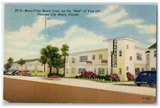 1953 Mara-Vista Beach Court Rest Panama City Beach Florida FL postal vintage segunda mano  Embacar hacia Argentina