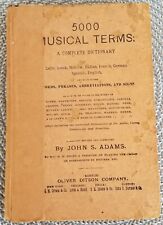 ANTIGUO 5000 TÉRMINOS MUSICALES COMPLETO DICCIONARIO PALABRAS FRASES ABREVIATURAS SIGNOS segunda mano  Embacar hacia Argentina