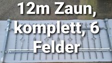 Zaun Metallzaun 12m mit Pfosten komplett Schmuckzaun Schmiedearbeit Gartenzaun gebraucht kaufen  Schneeberg