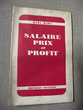 Karl marx salaire d'occasion  France