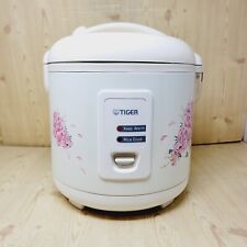 Used, Tiger 10 Cup Rice Cooker and Warmer Rose Bouquet Floral White for sale  Shipping to South Africa