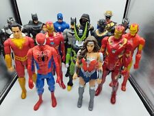 Lote de 16 figuras de acción de superhéroes de 11"" de Marvel DC juguetes Spiderman Batman Ironman , usado segunda mano  Embacar hacia Argentina