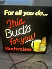 Budweiser lighted sign for sale  Buffalo