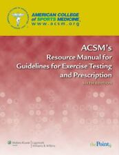 Manual de recursos de ACSM para pautas para pruebas de ejercicio y prescripción segunda mano  Embacar hacia Mexico