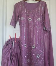 Indian Pakistani Punjabi Suit Designer Bollywood Partywear Dress Purple 3 Pieces for sale  Shipping to South Africa