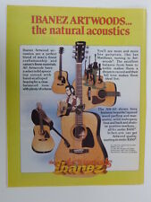 retro magazine advert 1980 IBANEZ aw 60 artwood for sale  Shipping to South Africa