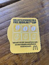 Mcdonald coffee sticker for sale  WIRRAL