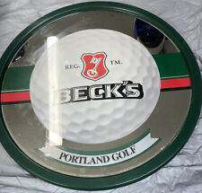 Placa publicitária vintage Golf Beck's Beer Bremen Alemanha espelho sala bar comprar usado  Enviando para Brazil