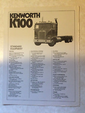 Kenworth 100 brochure for sale  Ripon