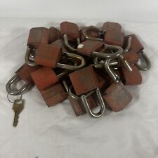 Lot of 22 Chateau Aluminum Body Padlocks Keyed Alike 1-1/2” Lock Includes 1 Key, used for sale  Shipping to South Africa