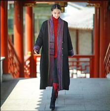 Casaco longo acolchoado feminino 2023 moda chinesa étnica gola V solto 9841 comprar usado  Enviando para Brazil