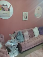 pink velvet sofa for sale  University Park