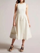 Vestido midi Ted Baker gola redonda linha A ajuste sem mangas comprar usado  Enviando para Brazil