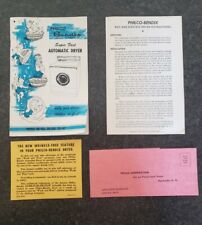 Folleto de instrucciones de secadora Philco Bendix modelos DG-688, DG-686, DG-682 segunda mano  Embacar hacia Argentina