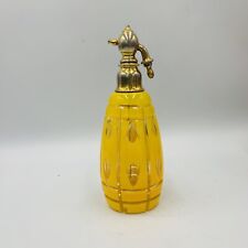 Boêmio estilo Art Deco vidro amarelo cortado para limpar frasco de perfume uso com atomizador comprar usado  Enviando para Brazil