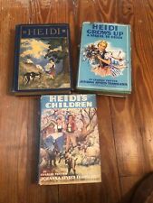 3 Vintage "Heidi" books  By Johanna Spyri Early 20th Century, käytetty myynnissä  Leverans till Finland