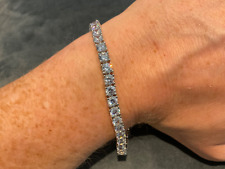 29.00 Carat Lab Created Diamond Tennis Bracelet Platinum Plated 925 7” Inch for sale  Shipping to South Africa