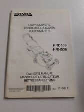 manuel d utilisation de tondeuse tondeuse Honda HRD536 - HRH536 d'occasion  La Chevrolière