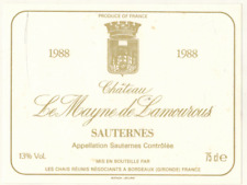 1988 etiquette vin d'occasion  Dijon