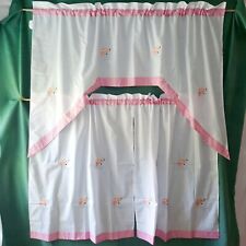 Flamingo curtains swag for sale  Shipping to Ireland