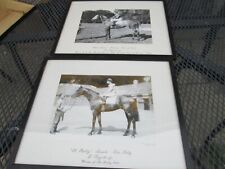 Lester piggott horse racing memorabillia. 2 photos, St Paddy Petite etoile. for sale  CHICHESTER