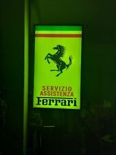Ferrari Neon Sign Garage Memorabilia  double-sided, used for sale  Shipping to South Africa