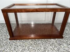 Usado, Vitrine de mesa de madeira feita à mão de vidro e plástico 12 3/4”x6 3/4”x7 1/2” comprar usado  Enviando para Brazil