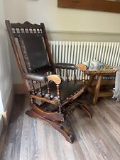 antique upholstered rocking chair for sale  CHORLEY