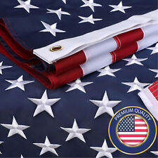 Bandeira americana resistente luxo bordado estrelas listras costuradas ilhós náilon bandeira americana comprar usado  Enviando para Brazil