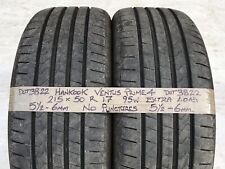 2x Hankook Ventus Prime4 Used Car Tyres 215 50 17 Audi VW wheel 2155017 95w XL for sale  Shipping to South Africa