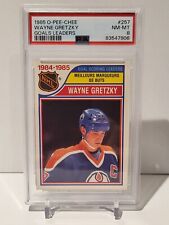 1985-86 O-Pee-Chee Wayne Gretzky Goals Leader #257 PSA 8 Edmonton Oilers HOF comprar usado  Enviando para Brazil
