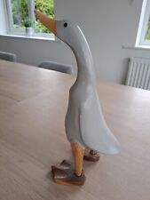 Grey wooden duck for sale  DONCASTER