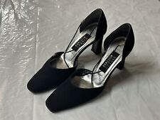 Stuart Weitzman Leather Rondex Black Peau High Heels Pumps Shoes Womens Size 7 M for sale  Shipping to South Africa