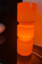 Lampa Habitat Fitz pomarańczowa obudowa szklana obręcz cylinder styl retro wys. 27cm Polska, używany na sprzedaż  Wysyłka do Poland